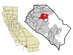 Orange County California Incorporated and Unincorporated areas Orange Highlighted